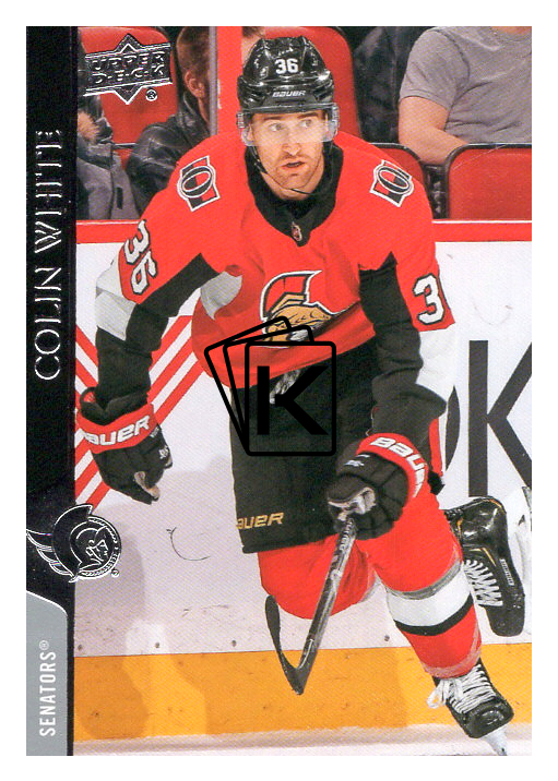 202021 UD Series One 131 Colin White Ottawa Senators Kartičkárna