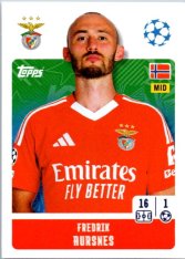 2024-25 Topps Champions League 349 Fredrik Aursnes (SL Benfica)