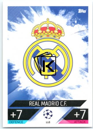 Fotbalová kartička 2022-23 Topps Match Attax UCL118 Tým Logo - Real Madrid CF