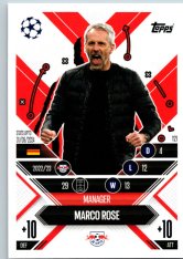 Fotbalová kartička 2024-25 Topps Match Attax EXTRA UEFA Club Competitions Manager Career 121.  Marco Rose (RB Leipzig)