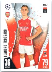 Fotbalová kartička 2023-24 Topps Match Attax UEFA Club Competitions 42 Leandro Trossard Arsenal