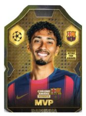 fotbalová kartička 2025-26 Topps Match Attax UCC Chrome Award Winner CA 1 Raphinha (FC Barcelona)  -  MVP