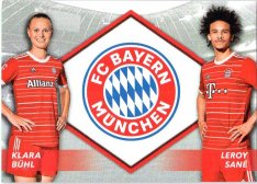 Fotbalová kartička 2022-23 Topps FC Bayern Munchen Ein Team Bühl - Sané