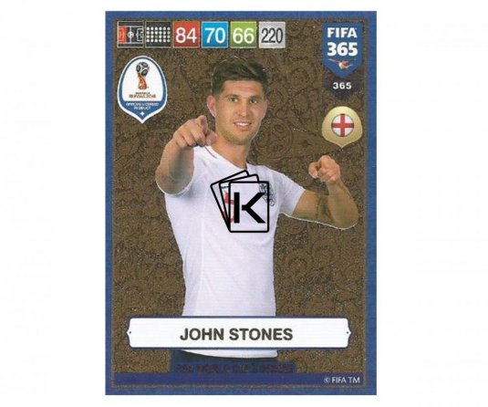 Fotbalová kartička Panini FIFA 365 – 2019 Heroes 365 John Stones (England)