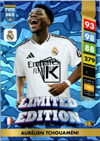 Limitovaná kartička Panini FIFA 365 2025 Adrenalyn XL Aurélien Tchouaméni Real Madrid CF
