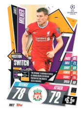 fotbalová kartička 2020-21 Topps Match Attax Champions League Extra Position Switch POS2 James Milner Liverpool