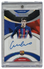 podepsaná karta Daka Marcos Alonso FC Barcelona Auto