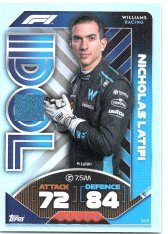 2022 Topps Formule 1 Turbo Attax F1 Idol 349 Nicholas Latifi (Williams)
