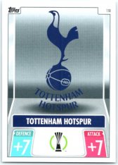 fotbalová kartička 2021-22 Topps Match Attax UEFA Champions 118 Tottenham Hotspur FC Logo