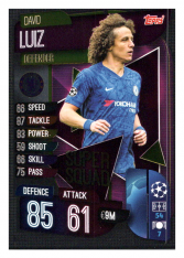 Fotbalová kartička 2019-2020 Topps Match Attax Champions League Super Squad David Luiz SS4 Chelsea FC