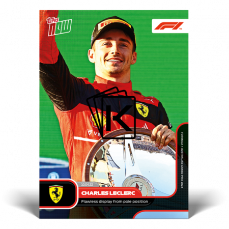 kartička 2022 Topps Now 009 Charles Leclerc Scuderia Ferrari