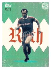 fotbalová kartička 2025-26 Topps Team set FC Bayern Munchen Die Bayern DB-7 Franz Roth Aqua /75