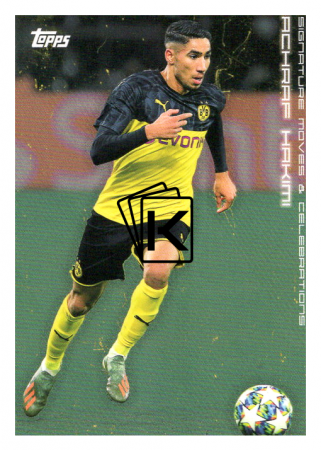 2020 Topps Borussia Dormund Signature Moves & Celebrations 29 Achraf Hakimi