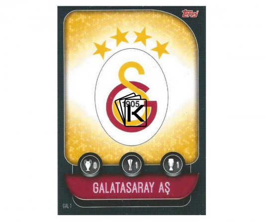 Fotbalová kartička 2019-2020 Topps Match Attax Champions League znak Galatasaray AS GAL1