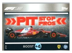 2025 Topps Turbo Attax F1 Scuderia Ferrari Pit Stop Pros HP 272