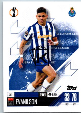 fotbalová kartička 2024-25 Topps Match Attax UEFA Club Competitions 297 Evanilson (FC Porto)
