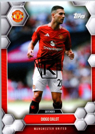 fotbalová kartička 2024-25 Topps Manchester United Fan Set 8 Diogo Dalot