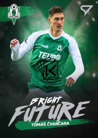 fotbalová kartička SportZoo 2020-21 Fortuna Liga Bright Future 6 Tomáš Čvančara FK Jablonec