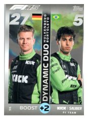 2025 Topps Turbo Attax F1 Kick Sauber  96	Nico Hülkenberg / Gabriel Bortoleto