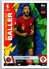 fotbalová karta Topps Match Attax EURO 2024 Breakthrough Baller BBU3 Goncalo Inacio Portugal