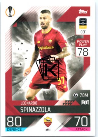Fotbalová kartička 2022-23 Topps Match Attax UCL363 Leonardo Spinazzola - AS Roma