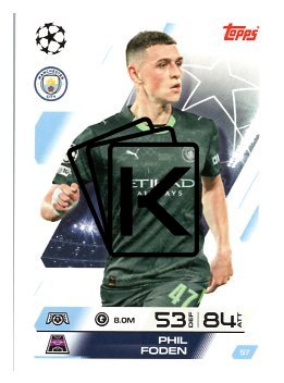 fotbalová kartička 2025-26 Topps Match Attax UCC 57 Phil Foden (Manchester City)