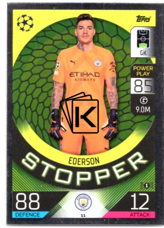 Fotbalová kartička 2022-23 Topps Match Attax UCL Stopper 11 Ederson - Manchester City