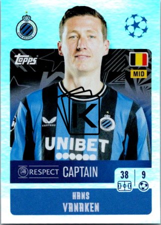 2024-25 Topps Champions League 149 Hans Vanaken (Club Brugge KV)