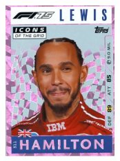 2025 Topps Turbo Attax F1  Icons of the Grid   311 Lewis Hamilton-Paralel Pink