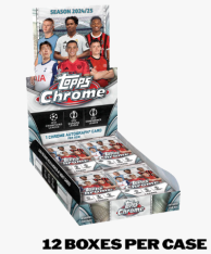 2024-25 Topps Chrome UEFA Club Competitions Hobby Case