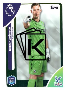fotbalová kartička 2025-26 Topps  Premier League 110 Dean Henderson (Crystal Palace)