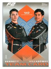 2025 Topps Turbo Attax F1 Van Amersfoort Racing F2 Teams HP 202 Bennett/Villagómez