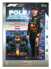 2025 Topps Turbo Attax F1 Oracle Red Bull Racing Pole Position  120 Max Verstappen