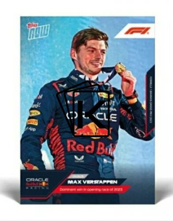 kartička Formule 1 Topps Now 2023 1 Max Verstappen Red Bull /1097