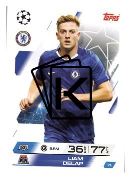 fotbalová kartička 2025-26 Topps Match Attax UCC 71 Liam Delap (Chelsea)