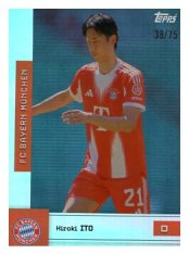fotbalová kartička 2025-26 Topps Team set FC Bayern Munchen FT-5 Hiroki Ito Aqua /75
