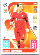 fotbalová kartička 2021-22 Topps Match Attax UEFA Champions League 63 Roberto Firmino Liverpool FC