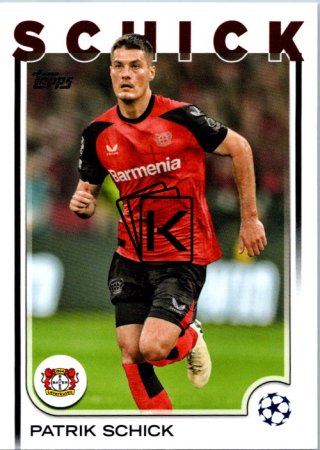 fotbalová kartička 2024-25 Topps UEFA Club Competitions Flagship 67 Patrik Schick Bayer 04 Leverkusen