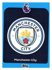 fotbalová kartička 2025-26 Topps  Premier League 181Manchester City Logo-PARALLEL Blue