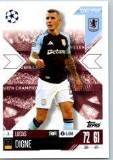 Fotbalová kartička 2024-25 Topps Match Attax EXTRA UEFA Club Competitions Squad Update 2.  Lucas Digne (Aston Villa)