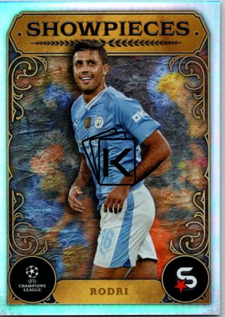 Fotbalová kartička 2023-24 Topps Superstars UEFA Club Competitions Showpieces 17 Rodri (Manchester City)