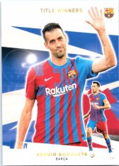 2021 Topps FC Barcelona Title Winners 43 Sergio Busquets