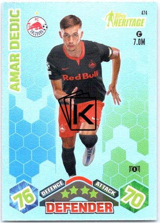 Fotbalová kartička 2023-24 Topps Match Attax UEFA Club Competitions Heritage 474 Amar Dedic FC Salzburg