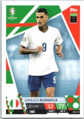 fotbalová karta Topps Match Attax EURO 2024 ITA17 Gianluca Scamacca (Italy)