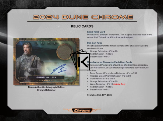 2024 Topps Dune Chrome Blaster Box
