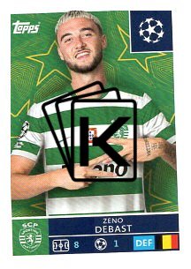 2025-26 Topps Champions League  Sporting CP 415 Zeno Debast