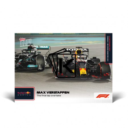 kartička Formule 1 Topps Now 2021 81 Max Verstappen Red Bull