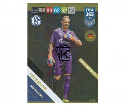 Fotbalová kartička Panini FIFA 365 – 2019 Fans 137 Ralf Fahrmann Schalke 04