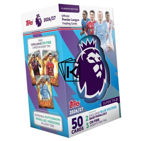 2026-27 Topps Premier League Flagship Super Tin  (Modrá)