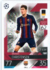 Fotbalová kartička 2022-23 Topps Match Attax UCL Chrome Preview CR3 Andreas Christensen FC Barcelona